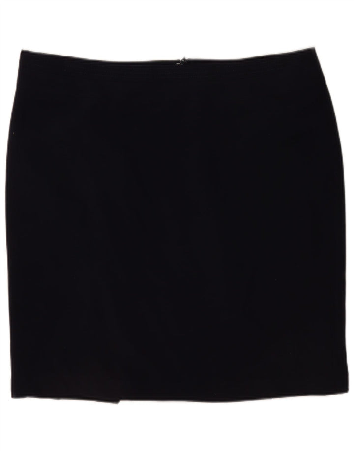 Marks & Spencer Womens Mini Skirt UK 20 2XL W40  Navy Blue Polyester