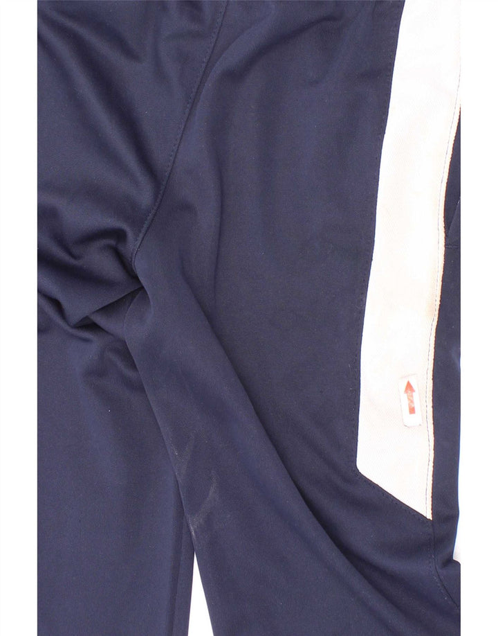 Nike Boys Tracksuit Trousers 6-7 Years Large Navy Blue Colourblock
