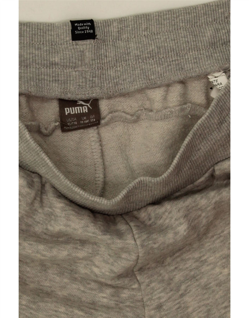 PUMA Boys Tracksuit Trousers Joggers 15-16 Years  Grey Cotton Vintage Puma and Second-Hand Puma from Messina Hembry 