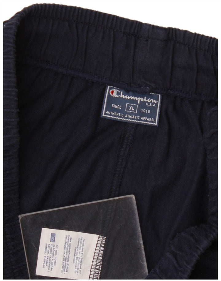 Champion Mens Tracksuit Trousers XL  Navy Blue Cotton