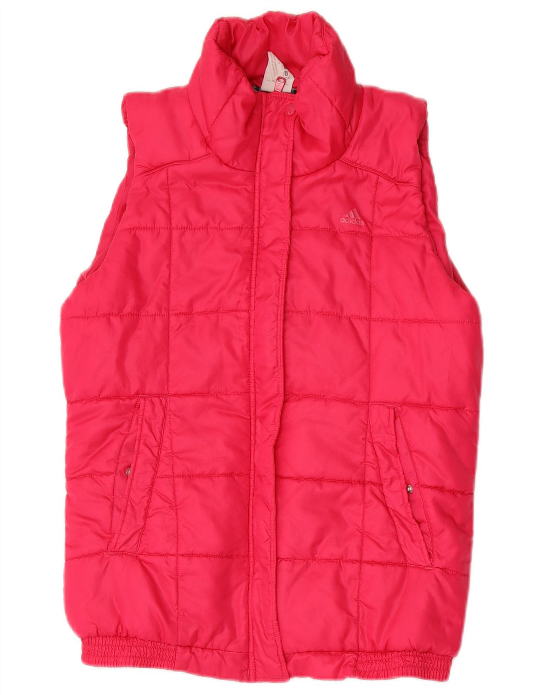 Adidas Womens Padded Gilet UK 12/14 Medium Pink Polyester