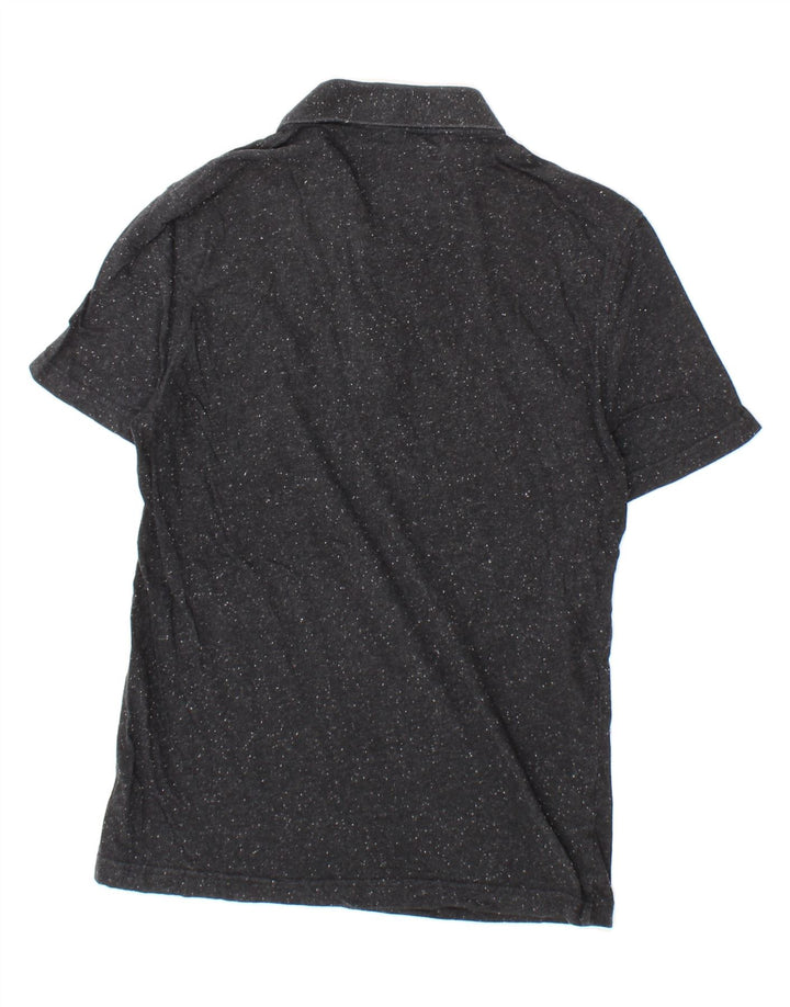 PENGUIN Mens Heritage Slim Fit Polo Shirt Small Black Flecked Vintage Penguin and Second-Hand Penguin from Messina Hembry 