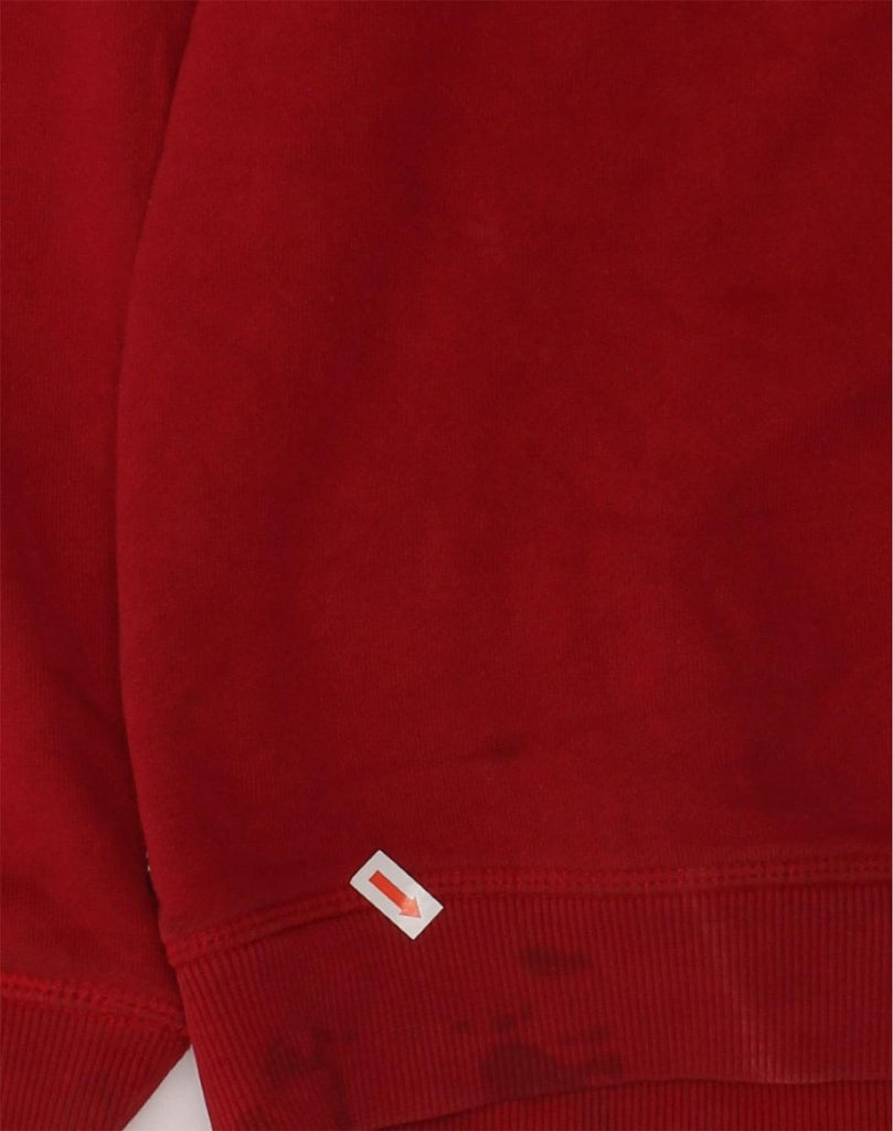 NAUTICA Boys Sherpa Zip Hoodie Sweater 14-15 Years Large Red Cotton | Vintage Nautica | Thrift | Second-Hand Nautica | Used Clothing | Messina Hembry 