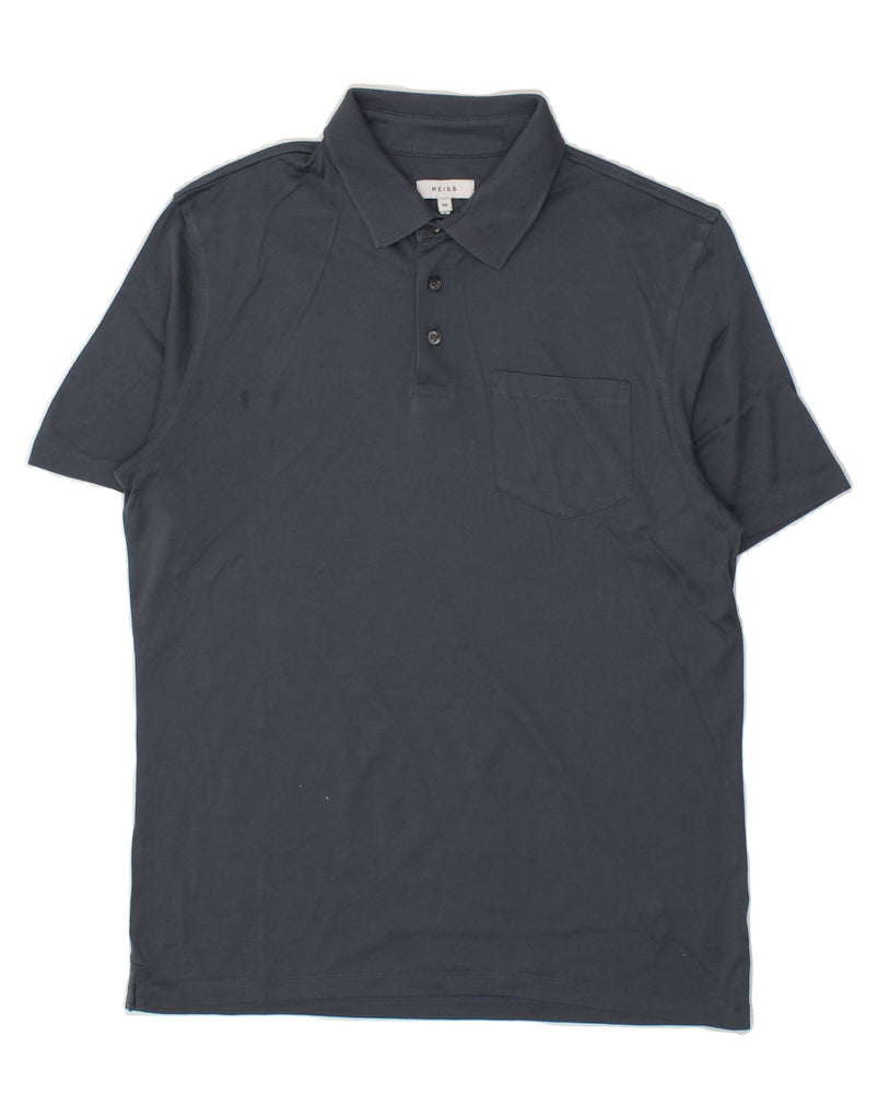 REISS Mens Polo Shirt Medium Grey Cotton Vintage Reiss and Second-Hand Reiss from Messina Hembry 