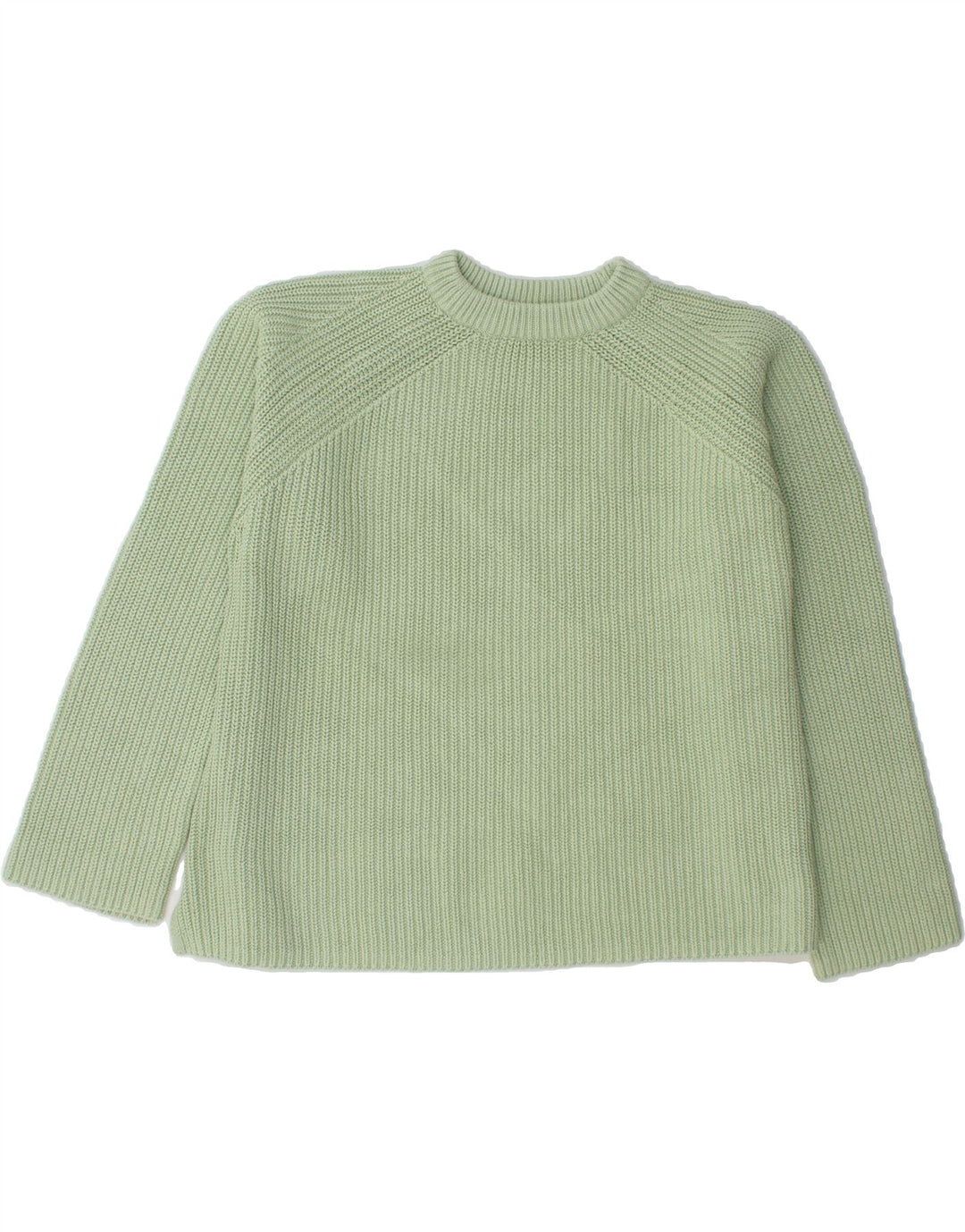 MARKS & SPENCER Womens Crew Neck Jumper Sweater UK 16 Large Green Vintage Marks & Spencer and Second-Hand Marks & Spencer from Messina Hembry 