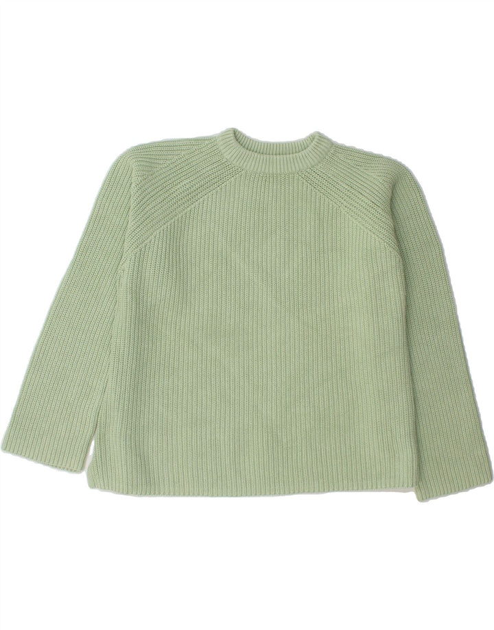 MARKS & SPENCER Womens Crew Neck Jumper Sweater UK 16 Large Green Vintage Marks & Spencer and Second-Hand Marks & Spencer from Messina Hembry 