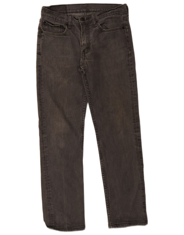 Levi's Mens 514 Straight Jeans W31 L28 Grey Cotton