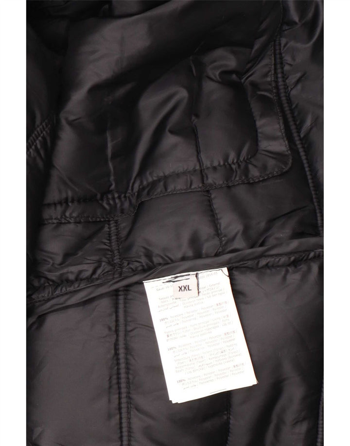 Gaudi Mens Padded Jacket UK 44 2XL Black Polyester