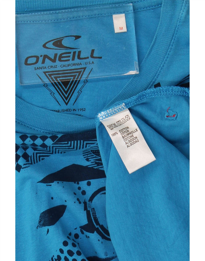 O'Neill Mens Graphic Top Long Sleeve Medium Blue Cotton