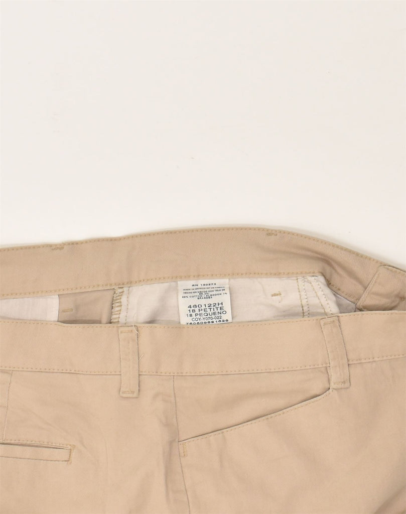 LEE Womens Petite Relaxed Fit Casual Trousers US 18 2XL W38 L27 Beige | Vintage Lee | Thrift | Second-Hand Lee | Used Clothing | Messina Hembry 