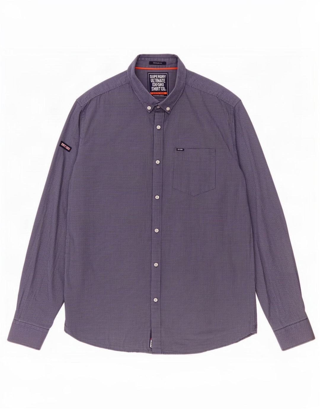 Superdry Mens Regular Fit Shirt 2XL Blue Check Cotton