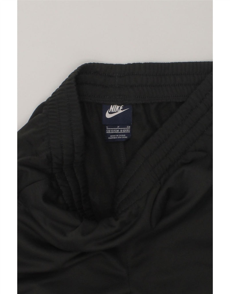 NIKE Boys Tracksuit Trousers 8-9 Years Small Black Polyester | Vintage Nike | Thrift | Second-Hand Nike | Used Clothing | Messina Hembry 