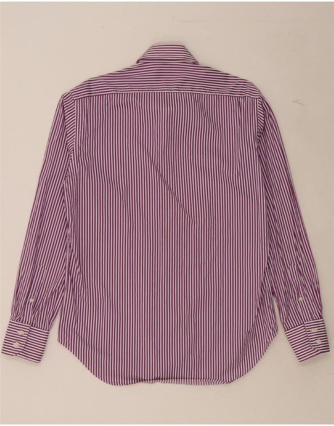 ZARA Mens Shirt EU 42 Large Purple Striped Vintage Zara and Second-Hand Zara from Messina Hembry 