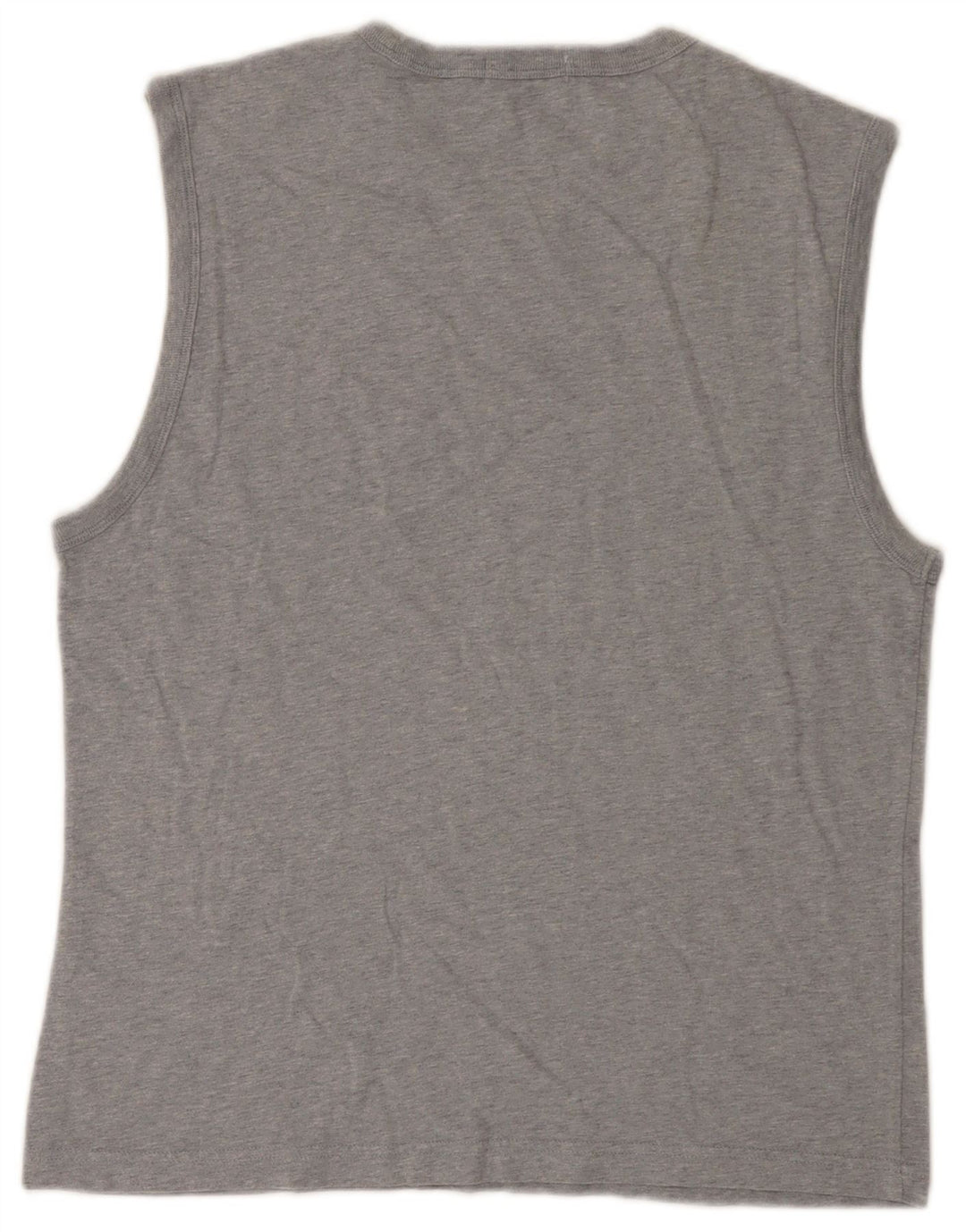 Gas Womens Graphic Vest Top UK 14 Large Grey Cotton