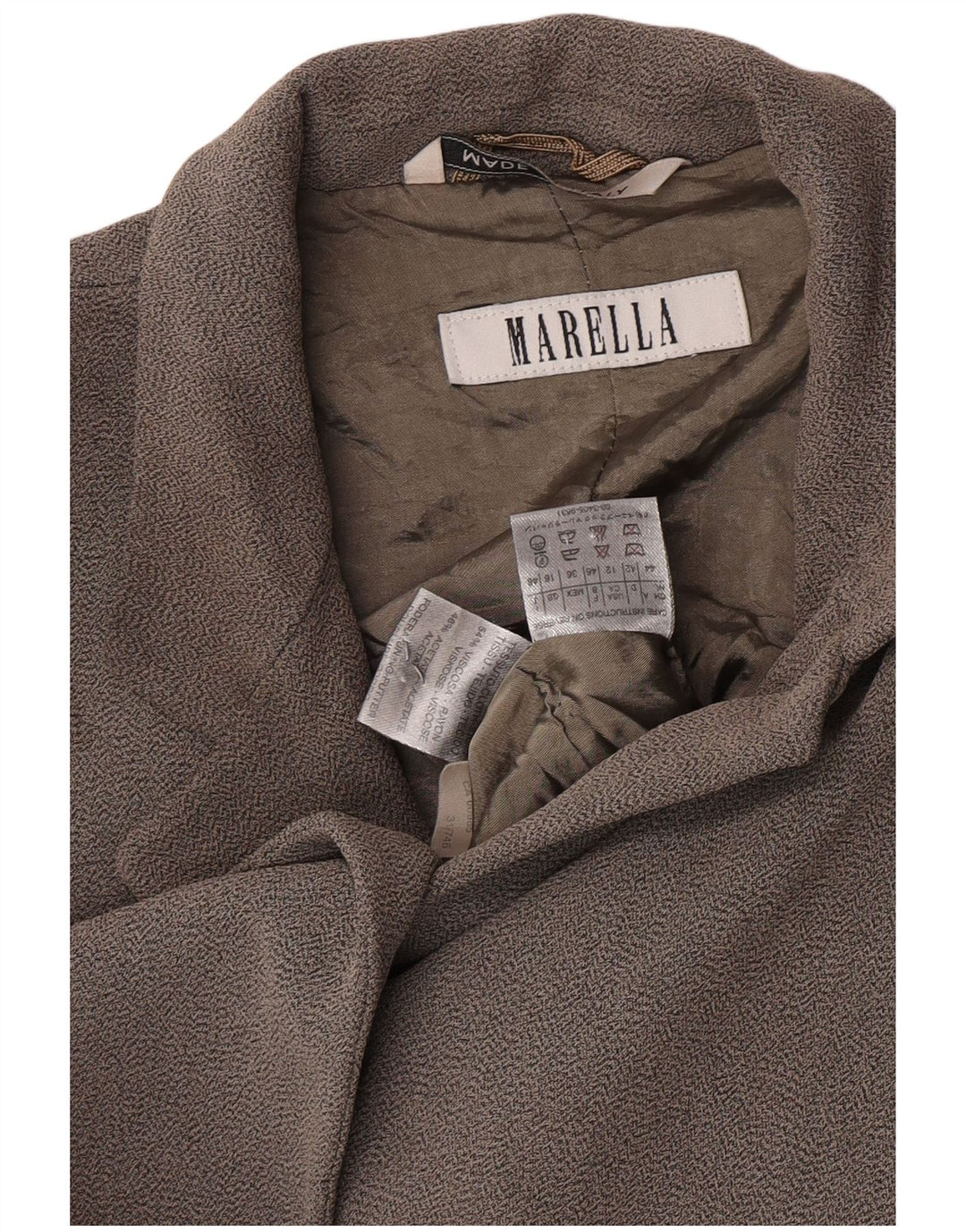 Marella Womens 2 Button Blazer Jacket UK 16 Large Grey Viscose