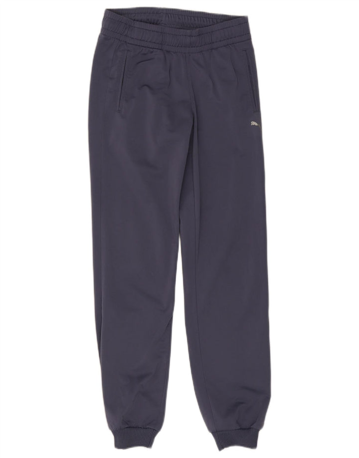 Puma Girls Tracksuit Trousers Joggers 13-14 Years  Blue Polyester