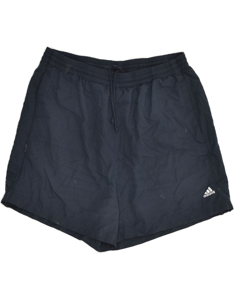 ADIDAS Mens Sport Shorts XL Navy Blue Polyester | Vintage Adidas | Thrift | Second-Hand Adidas | Used Clothing | Messina Hembry 