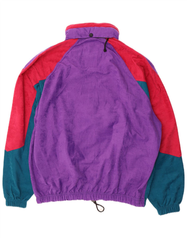 No Limits Mens Hooded Pullover Full Tracksuit 2XL Purple Colourblock