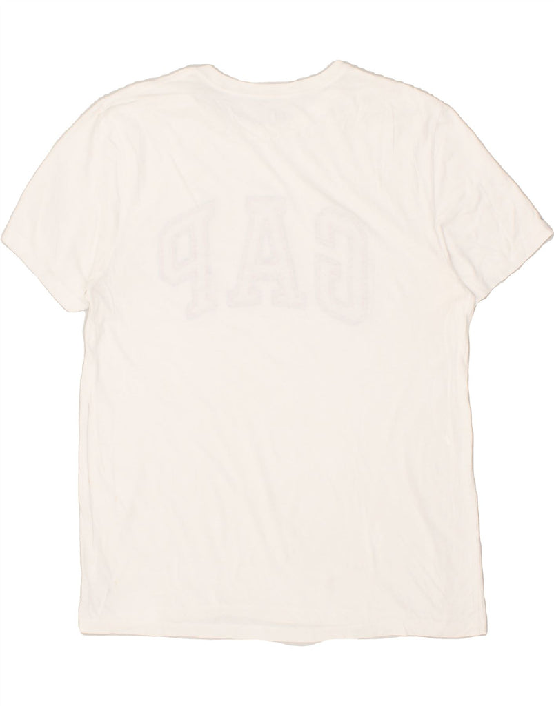 GAP Mens Graphic T-Shirt Top XL White Cotton | Vintage Gap | Thrift | Second-Hand Gap | Used Clothing | Messina Hembry 