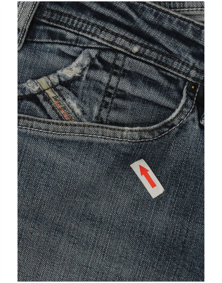 Diesel Mens Straight Jeans W32 L30 Blue Cotton