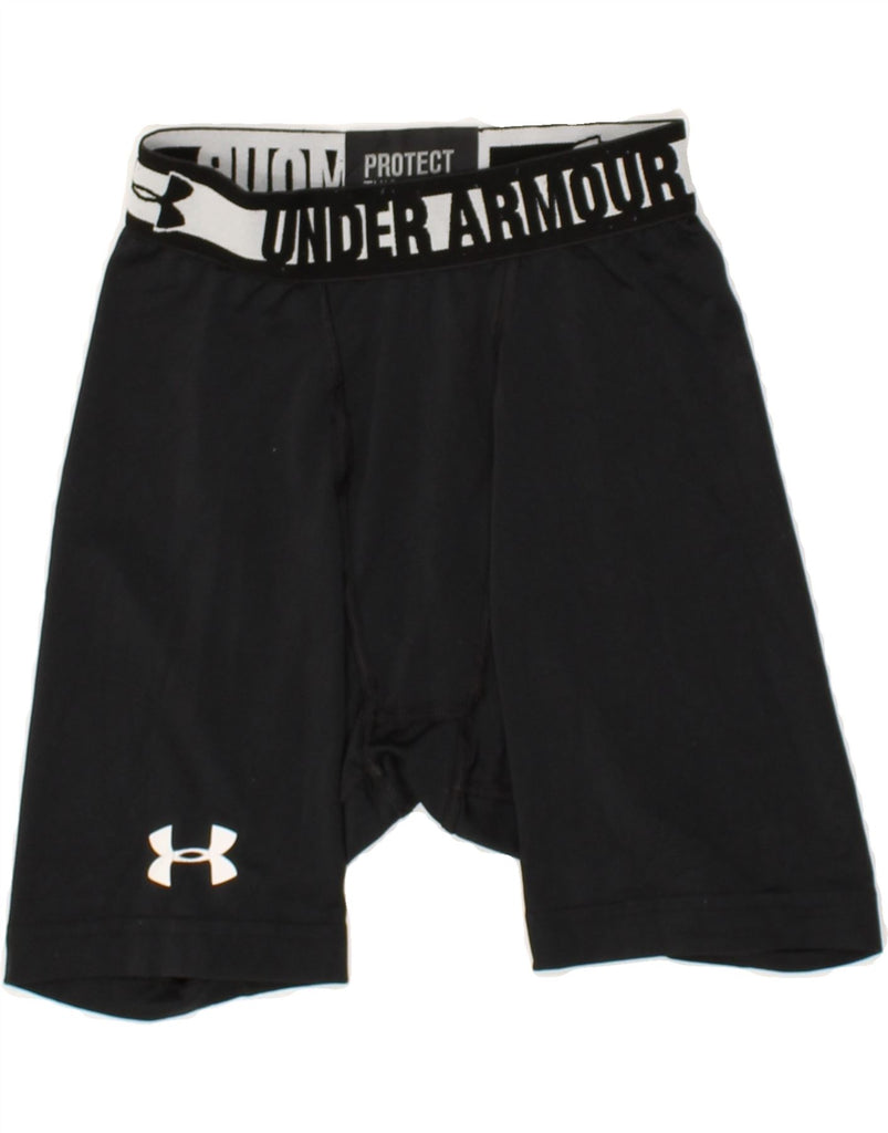 UNDER ARMOUR Boys Heat Gear Graphic Sport Shorts 7-8 Years Small Black | Vintage Under Armour | Thrift | Second-Hand Under Armour | Used Clothing | Messina Hembry 