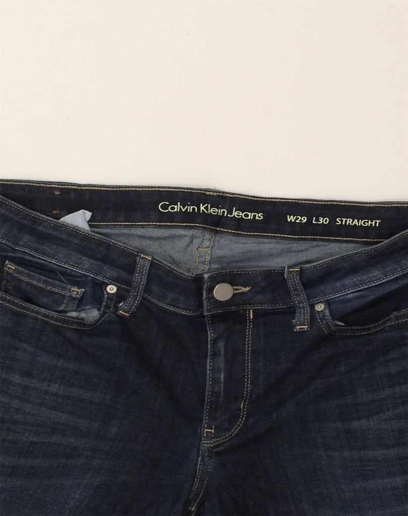 CALVIN KLEIN Womens Straight Jeans W29 L30 Blue Cotton | Vintage Calvin Klein | Thrift | Second-Hand Calvin Klein | Used Clothing | Messina Hembry 