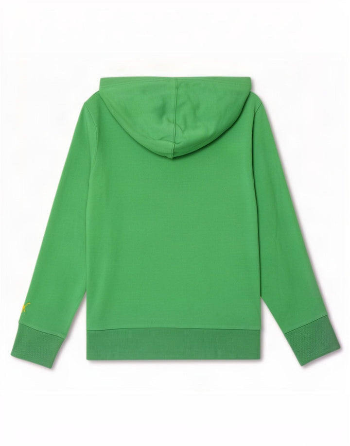 Puma Womens Graphic Hoodie Jumper UK 12 Medium Green