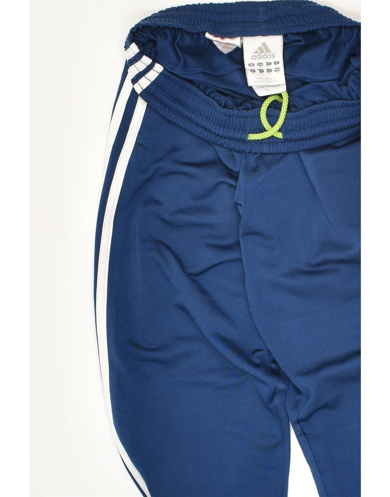 ADIDAS Boys Tracksuit Trousers 11-12 Years Blue Polyester | Vintage Adidas | Thrift | Second-Hand Adidas | Used Clothing | Messina Hembry 