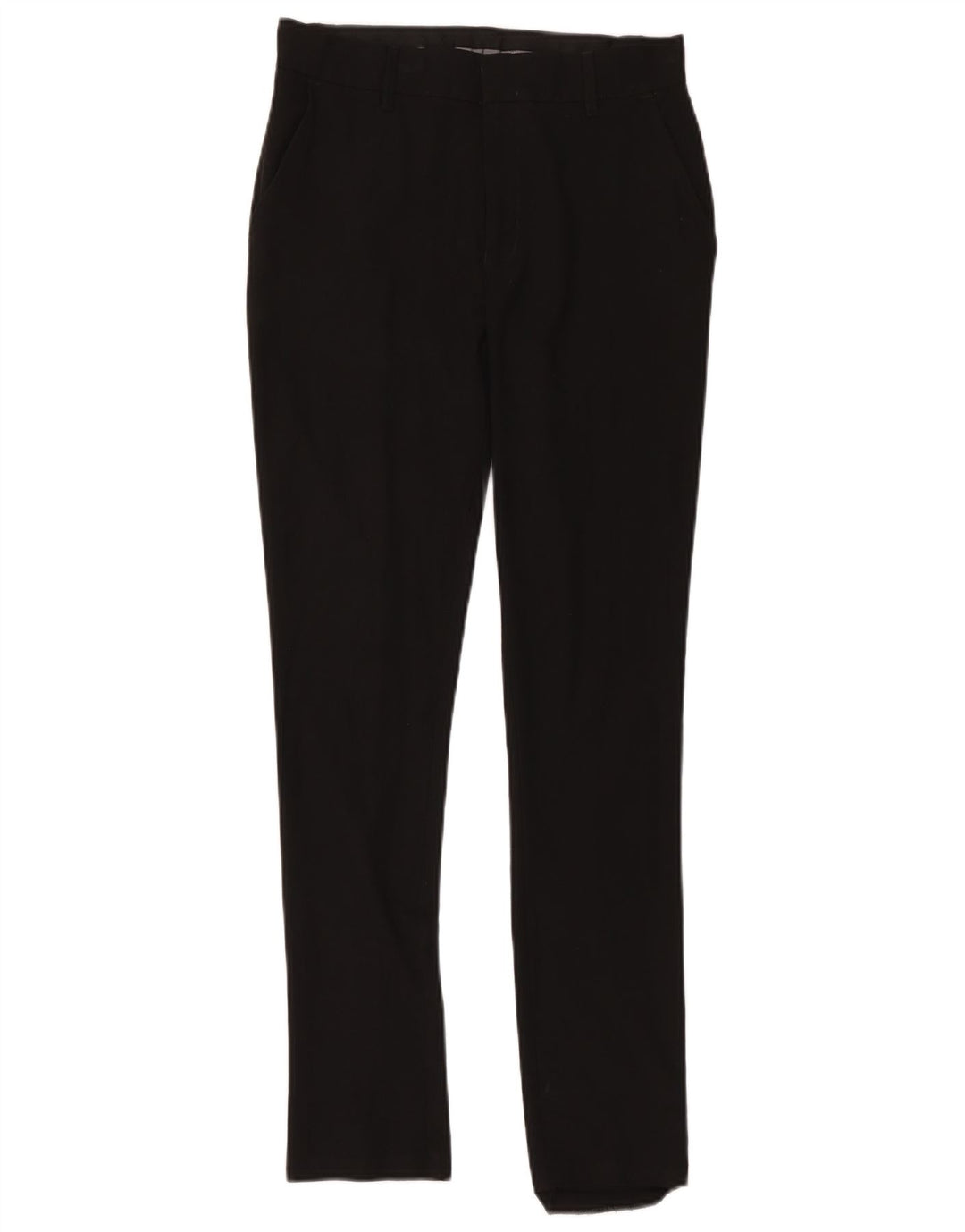 Marks & Spencer Boys Slim Suit Trousers 13-14 Years W30 L30 Black Polyester