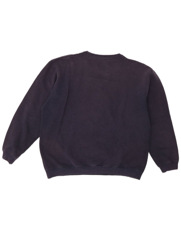 Gabicci Mens Sweatshirt Jumper XL Navy Blue Cotton