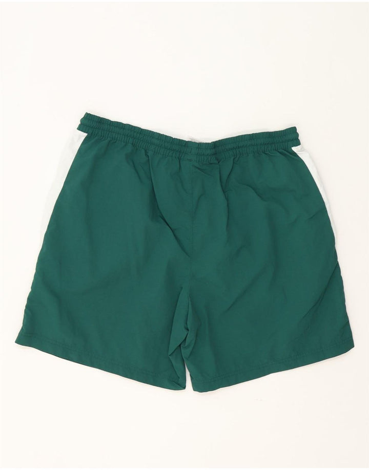 Reebok Mens Sport Shorts XL Green Colourblock Polyester