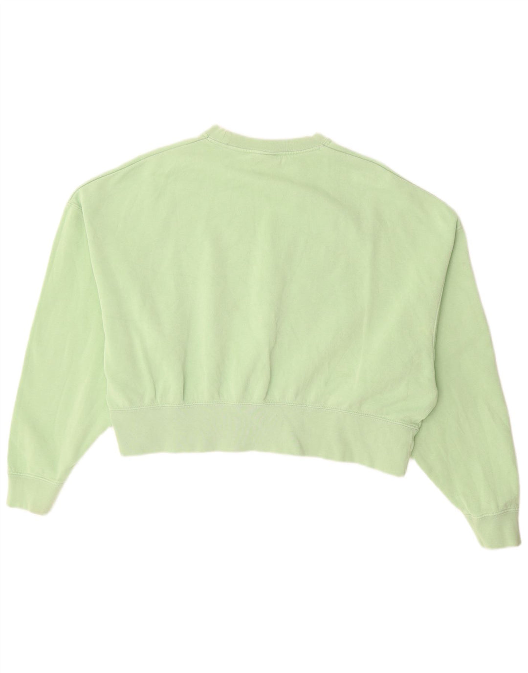 NIKE Womens Oversized Sweatshirt Jumper UK 10 Small Green Cotton