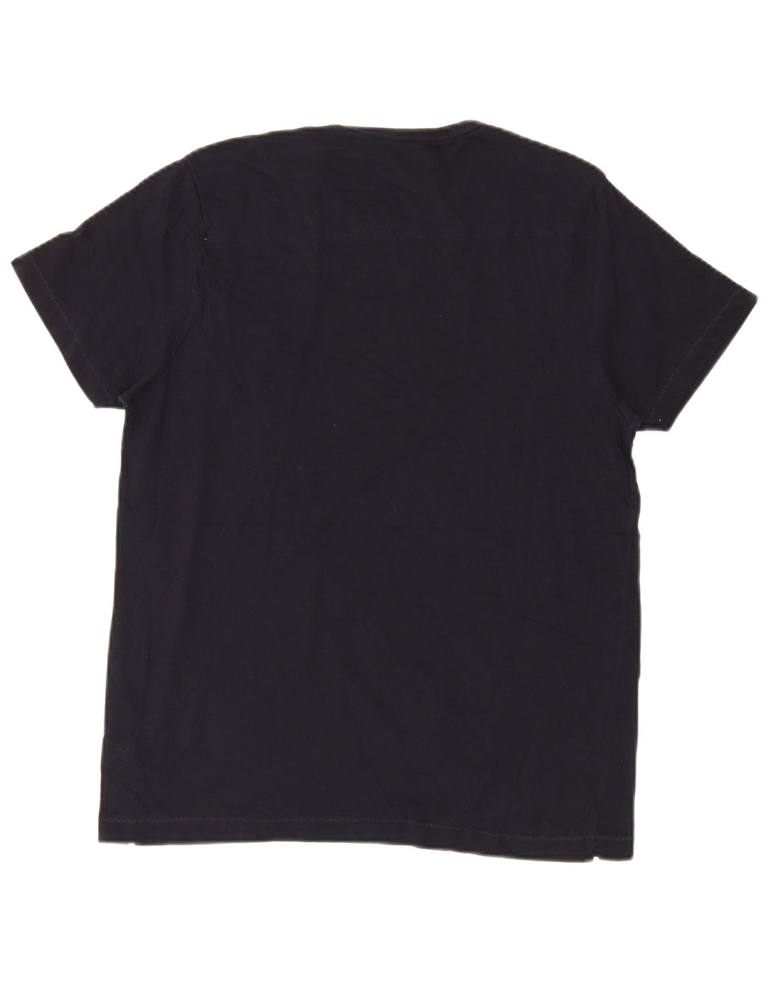 French Connection Mens T-Shirt Top XL Black Cotton