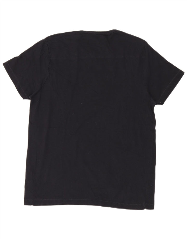 French Connection Mens T-Shirt Top XL Black Cotton