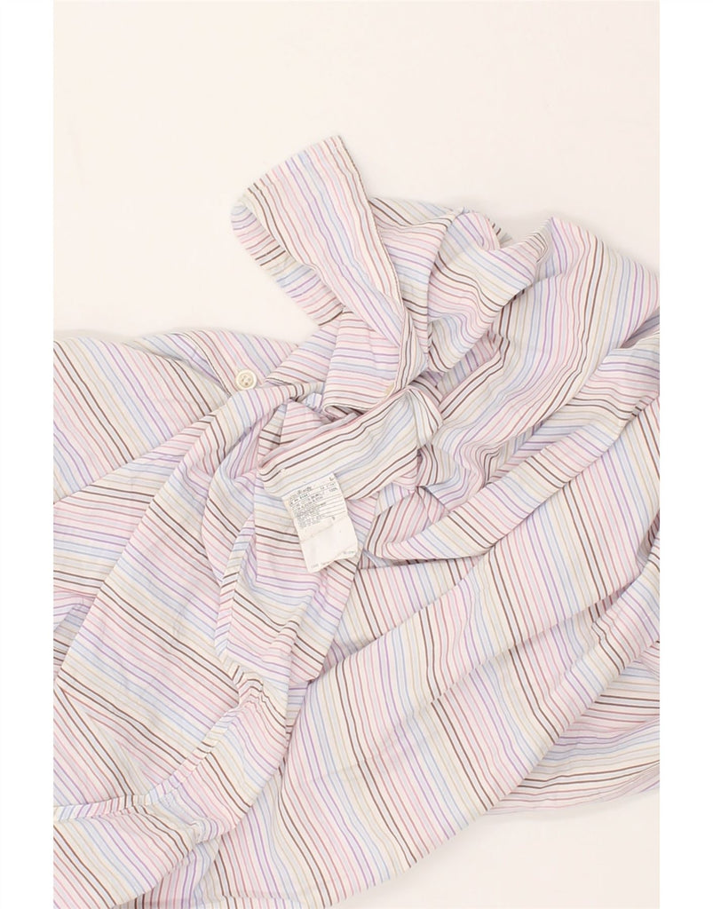 BENETTON Mens Shirt Large Multicoloured Striped Cotton | Vintage Benetton | Thrift | Second-Hand Benetton | Used Clothing | Messina Hembry 