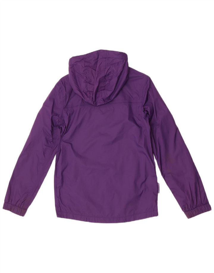Mountain Warehouse Womens Hooded Rain Jacket UK 10 Small Purple Polyester