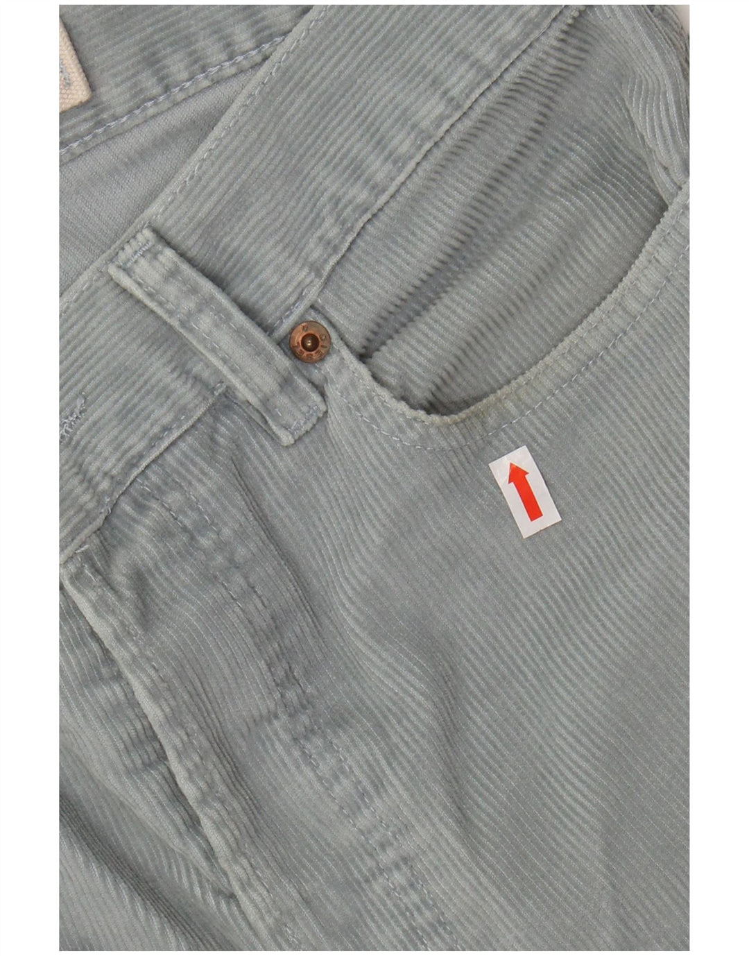 DIESEL Mens Straight Corduroy Trousers W30 L31 Blue Cotton