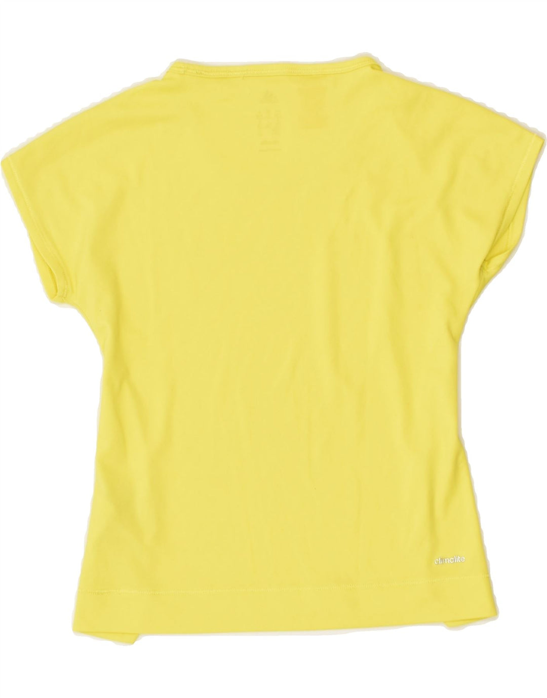 ADIDAS Girls Climalite T-Shirt Top 7-8 Years Green Polyester | Vintage Adidas | Thrift | Second-Hand Adidas | Used Clothing | Messina Hembry 