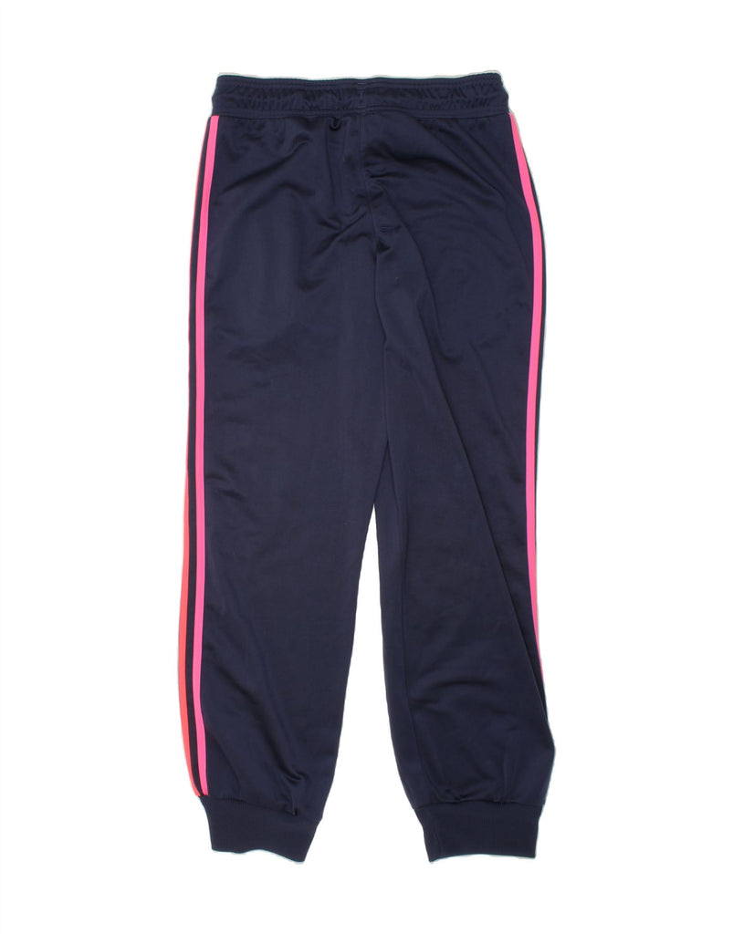 ADIDAS Girls Tracksuit Trousers Joggers 15-16 Years Navy Blue Polyester Vintage Adidas and Second-Hand Adidas from Messina Hembry 