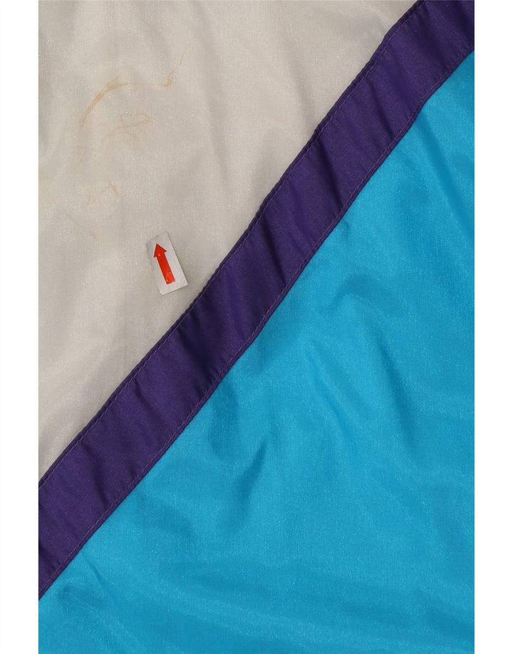 HUMMEL Mens Tracksuit Top Jacket XL Blue Colourblock Nylon