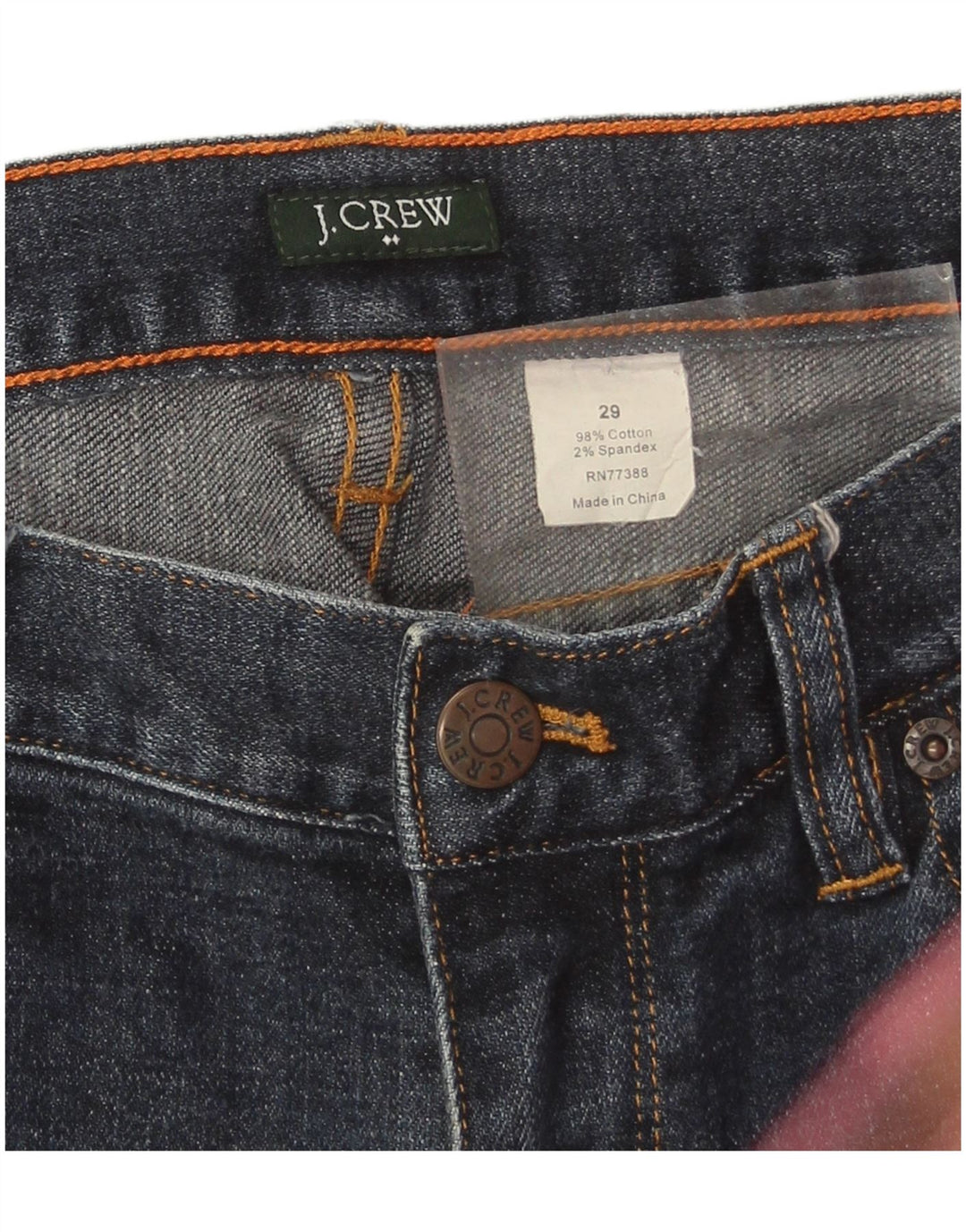 J. Crew Womens Matchstick Slim Jeans W29 L32 Navy Blue Cotton