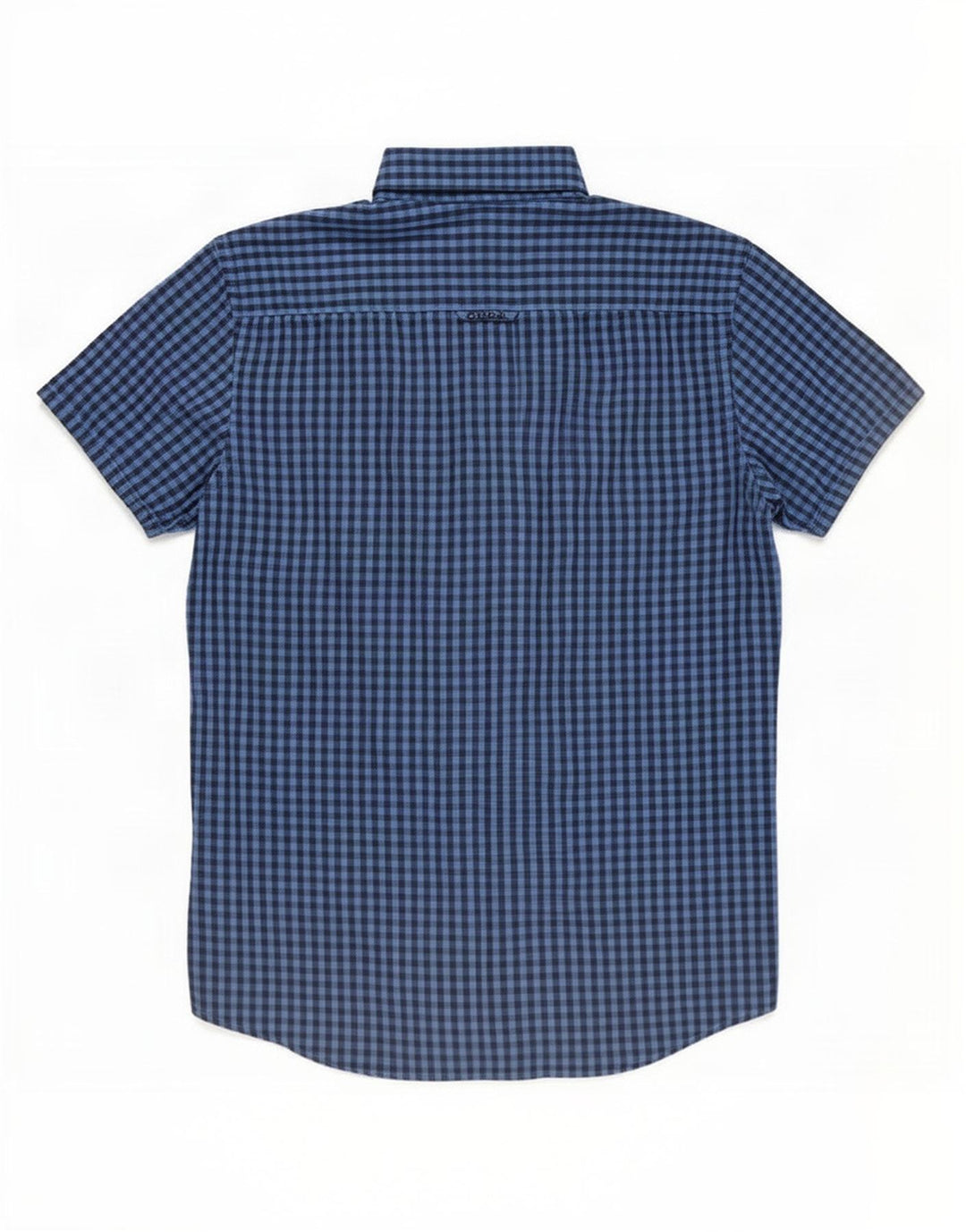Crew Clothing Mens Short Sleeve Shirt Small Blue Gingham Cotton