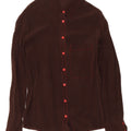 Vintage Womens Shirt Blouse UK 12 Medium Brown