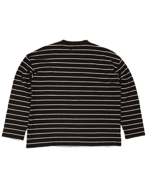 All Saints Womens Oversized UK 16 Large Black Striped Polyester