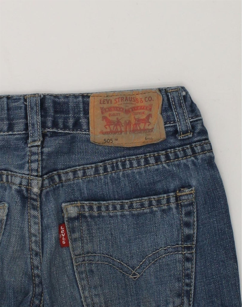 LEVI'S Girls 505 Regular Straight Jeans 5-6 Years W20 L18  Blue Cotton | Vintage Levi's | Thrift | Second-Hand Levi's | Used Clothing | Messina Hembry 