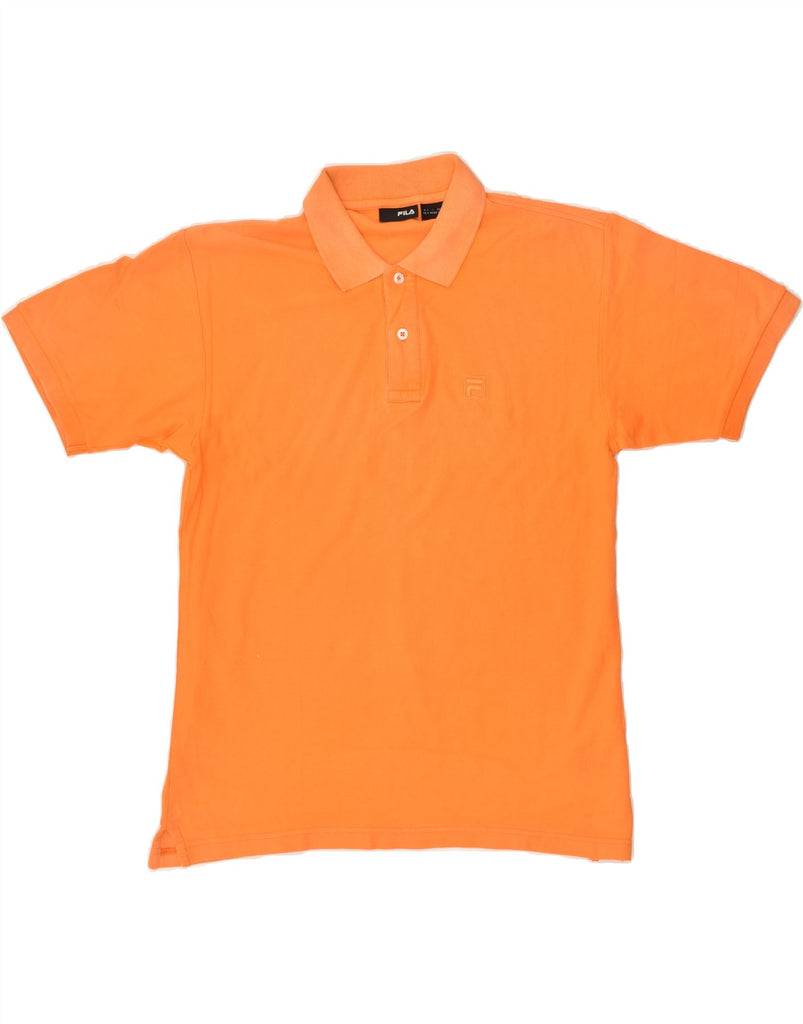 FILA Mens Polo Shirt Small Orange Cotton | Vintage Fila | Thrift | Second-Hand Fila | Used Clothing | Messina Hembry 