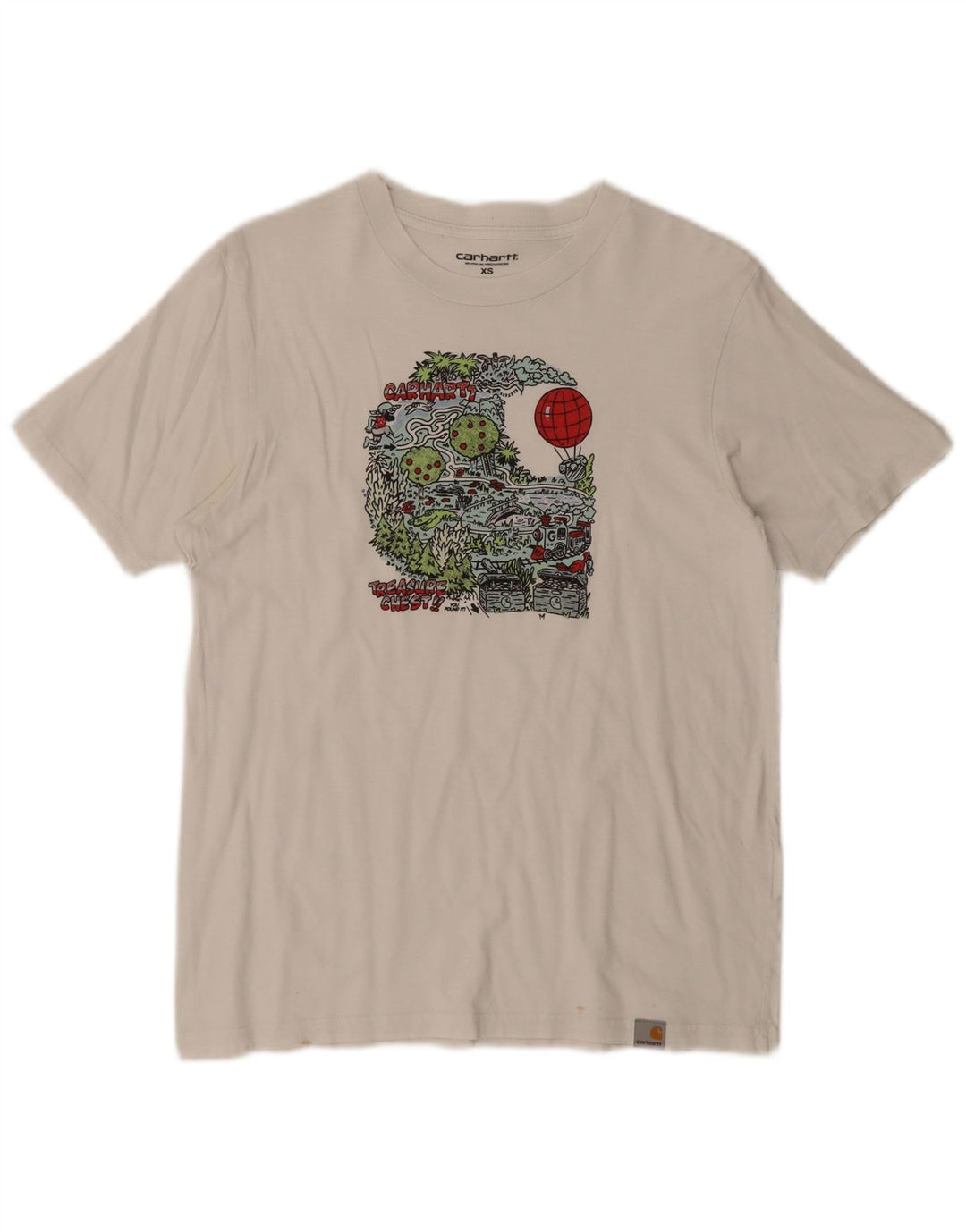 Carhartt Mens Graphic T-Shirt Top XS White