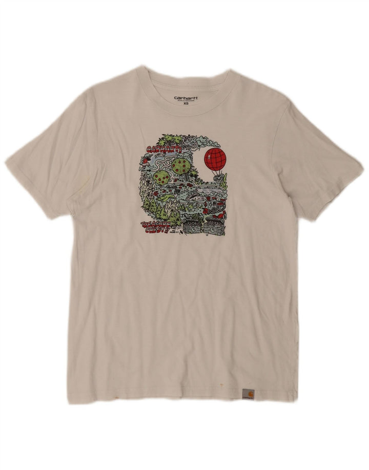 Carhartt Mens Graphic T-Shirt Top XS White