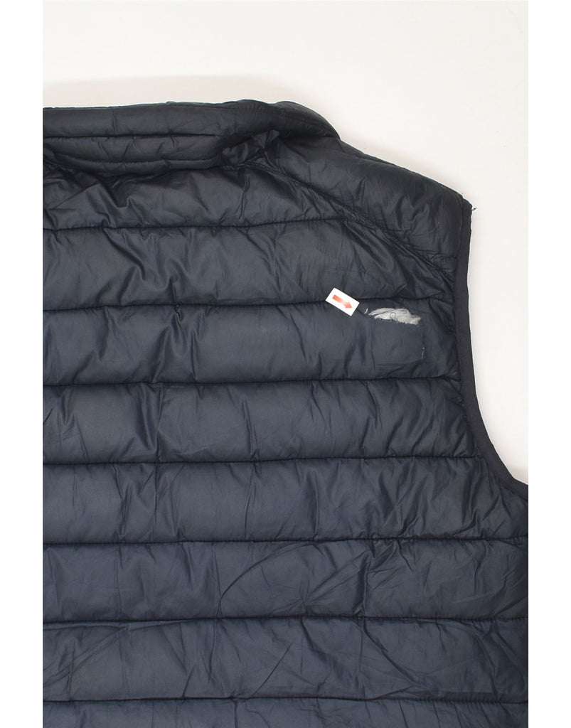 CHAMPION Mens Padded Gilet UK 38 Medium Navy Blue Polyester | Vintage Champion | Thrift | Second-Hand Champion | Used Clothing | Messina Hembry 