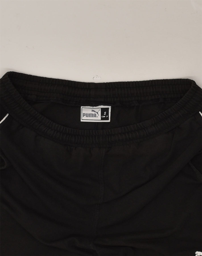 PUMA Mens Sport Shorts Small Black Cotton | Vintage Puma | Thrift | Second-Hand Puma | Used Clothing | Messina Hembry 